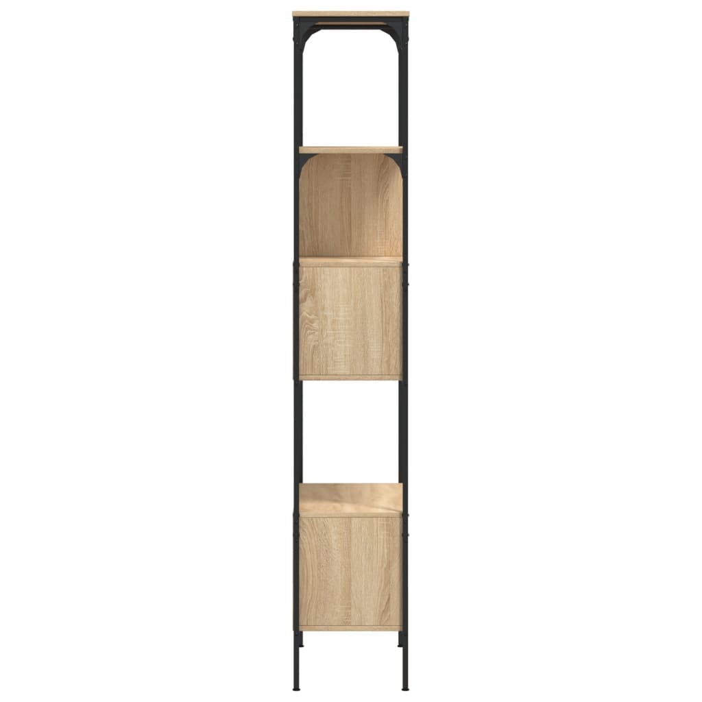 vidaXL Librería 5 estantes madera de ingeniería roble 76x33x188,5 cm