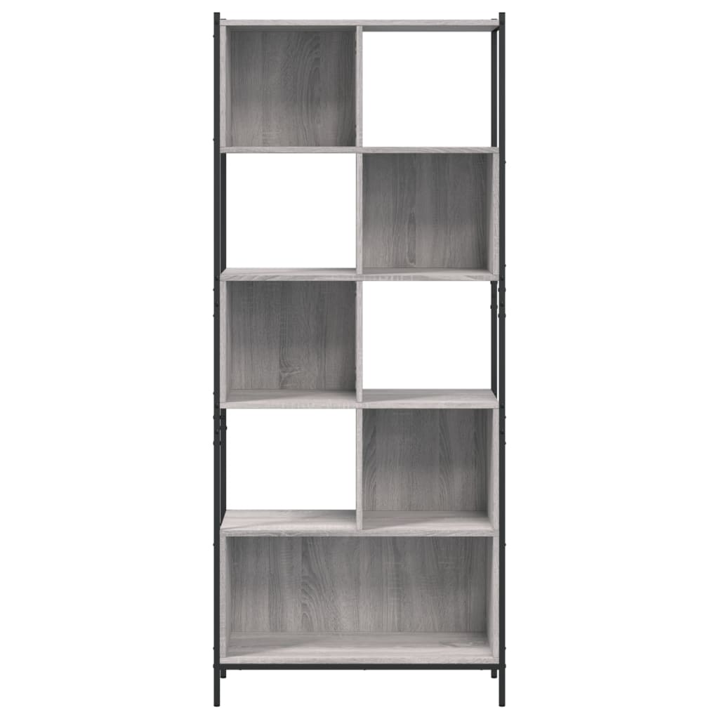 vidaXL Estantería madera de ingeniería gris Sonoma 72x28x172 cm