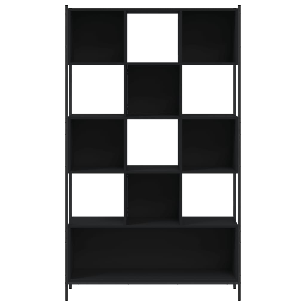 vidaXL Estantería madera de ingeniería negra 102x28x172 cm