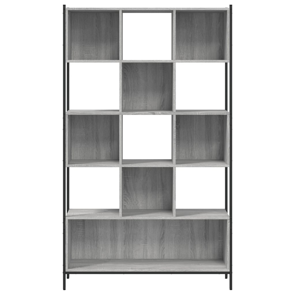 vidaXL Estantería madera de ingeniería gris Sonoma 102x28x172 cm