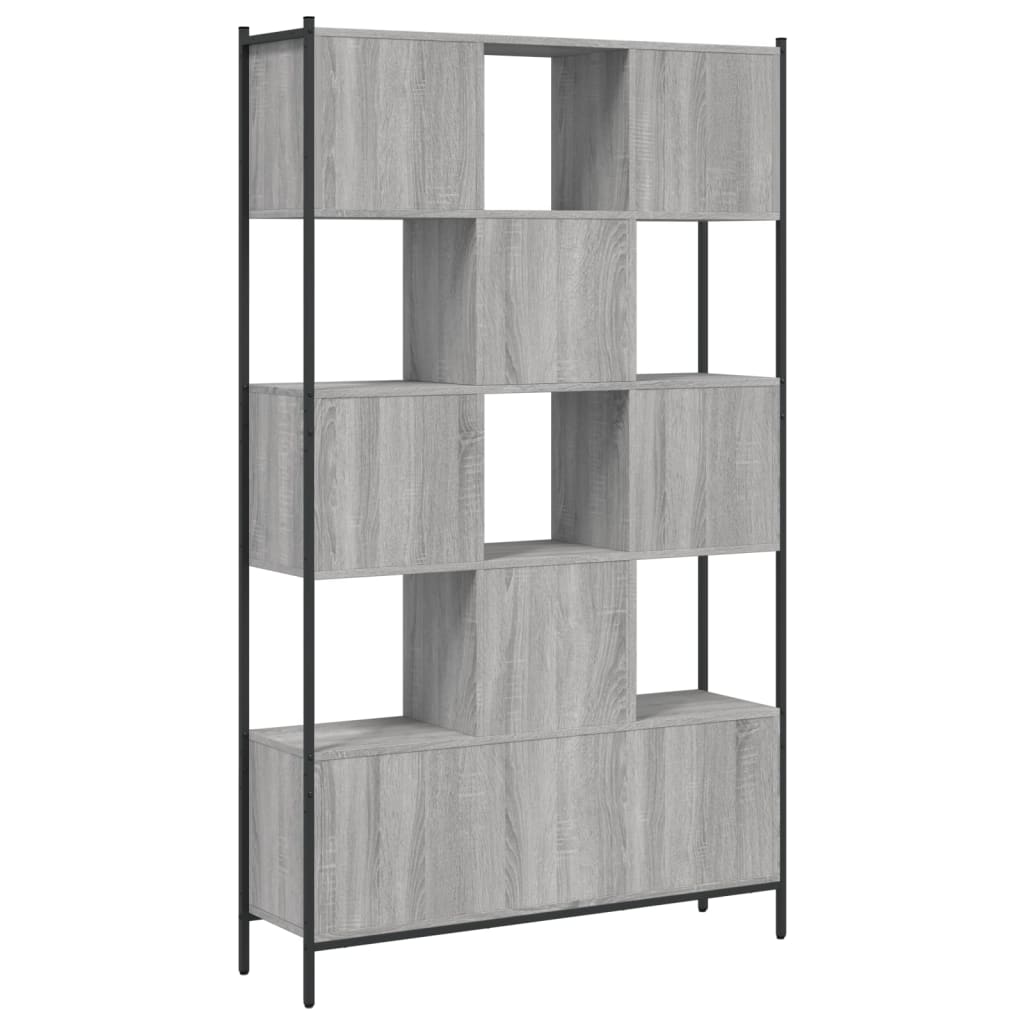 vidaXL Estantería madera de ingeniería gris Sonoma 102x28x172 cm