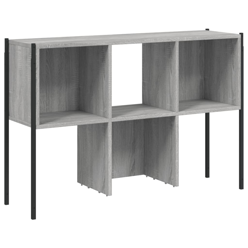 vidaXL Estantería madera de ingeniería gris Sonoma 102x28x172 cm