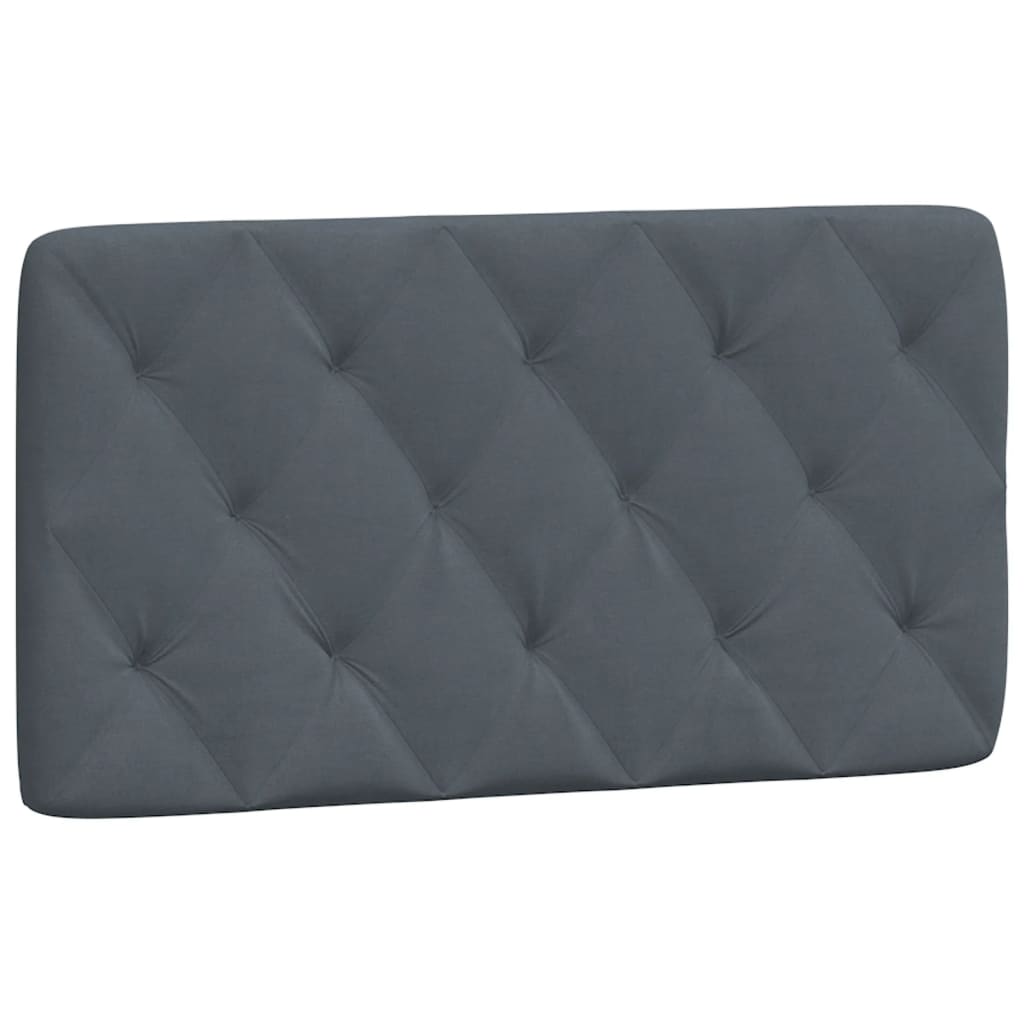 vidaXL Estructura de cama sin colchón terciopelo gris oscuro 100x200cm