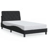 vidaXL Estructura de cama sin colchón terciopelo negro 100x200 cm