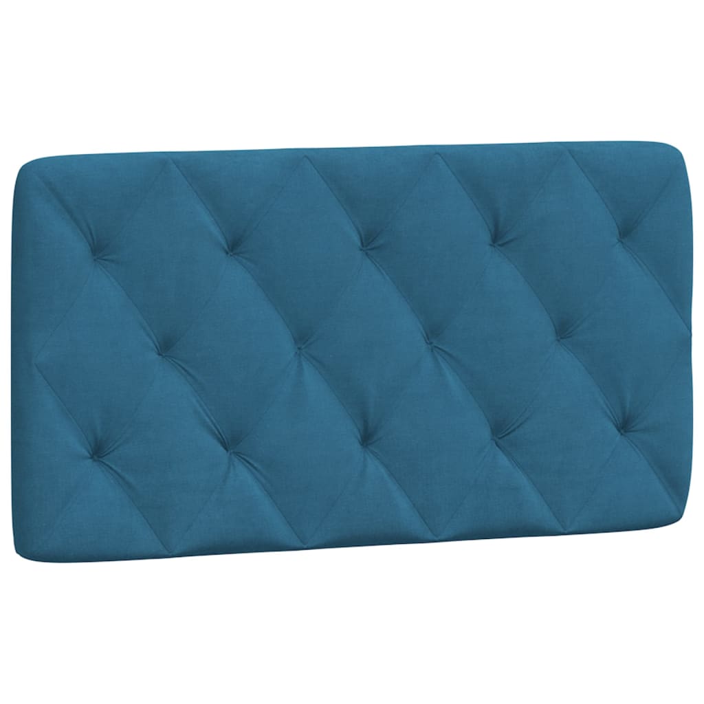 vidaXL Estructura de cama con cabecero terciopelo azul 100x200 cm