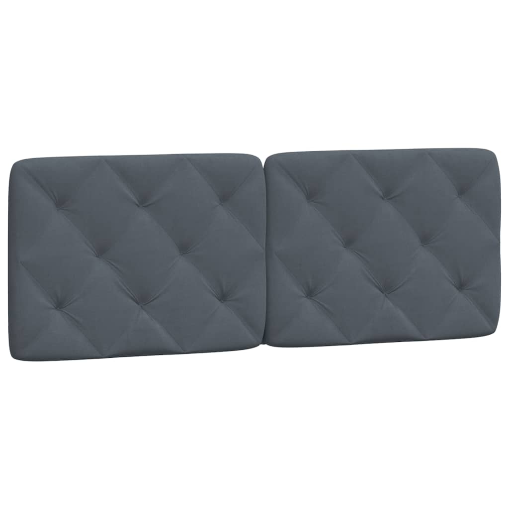 vidaXL Estructura de cama sin colchón terciopelo gris oscuro 120x200cm