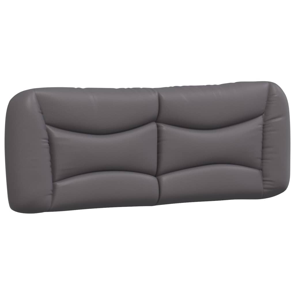 vidaXL Estructura de cama sin colchón cuero sintético gris 140x190 cm