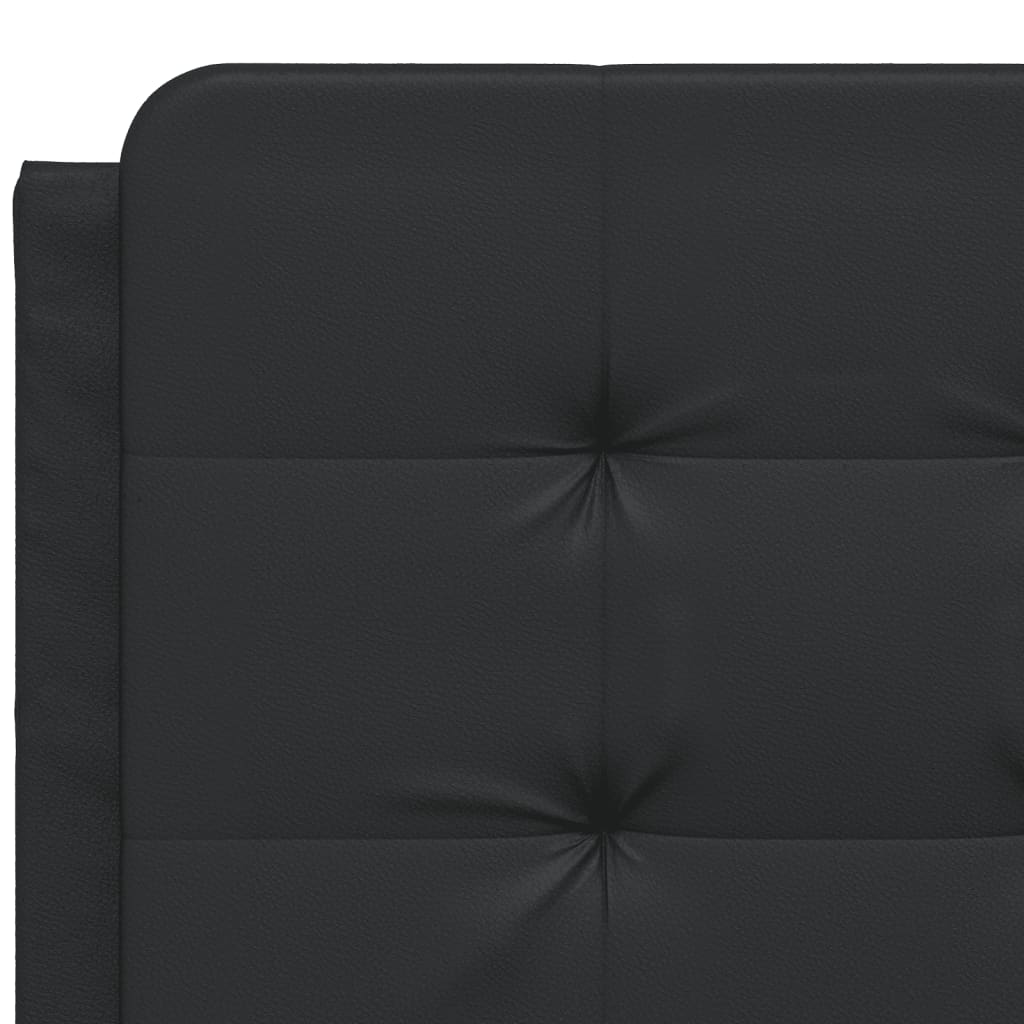 vidaXL Estructura de cama sin colchón cuero sintético negro 140x190 cm