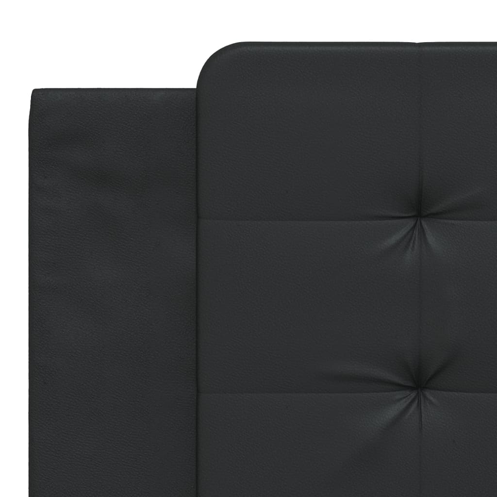 vidaXL Estructura de cama sin colchón cuero sintético negro 180x200 cm