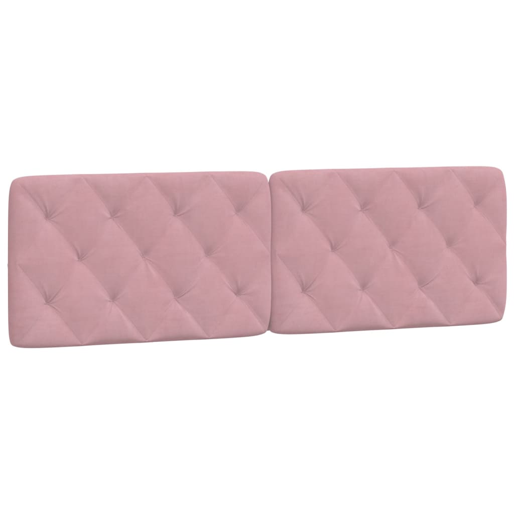 vidaXL Cama con colchón terciopelo rosa 160x200 cm