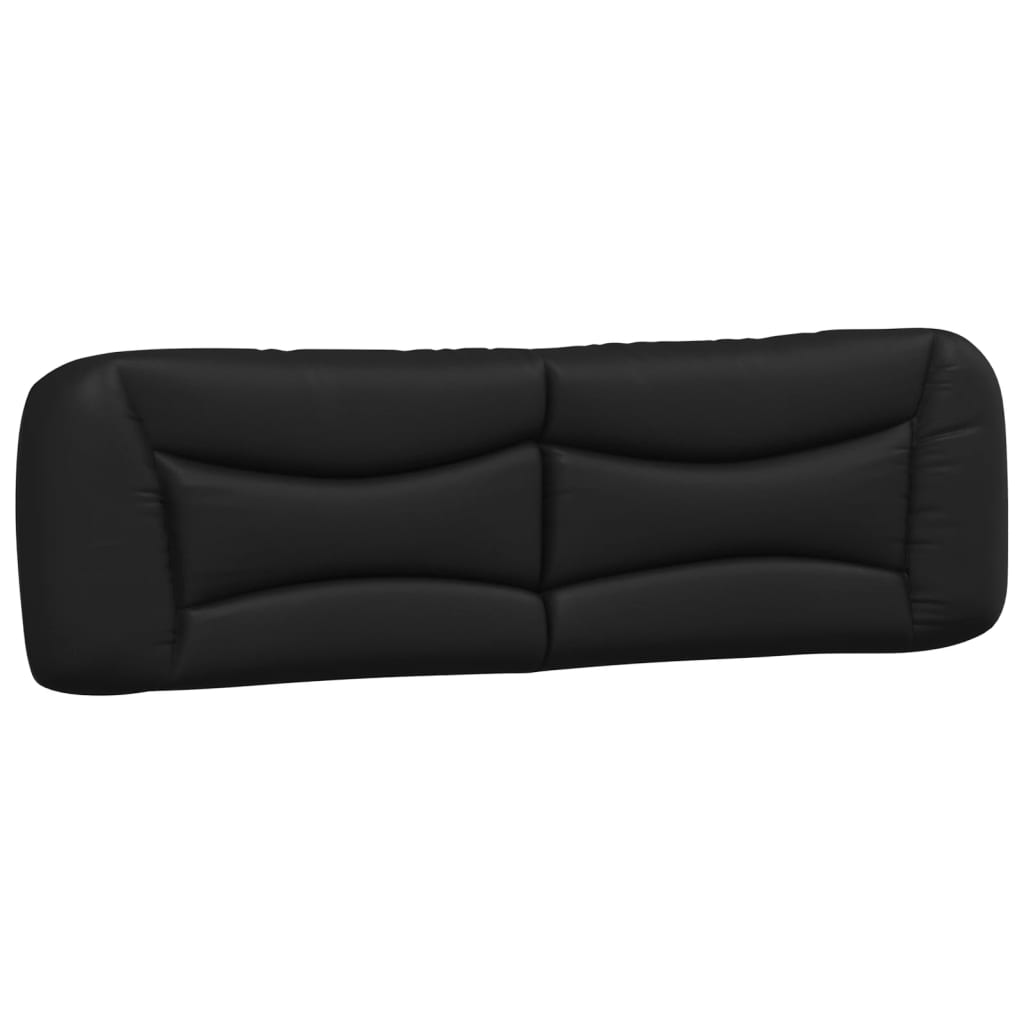 vidaXL Cama con colchón cuero sintético negro 180x200 cm