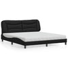 vidaXL Cama con colchón cuero sintético negro 180x200 cm