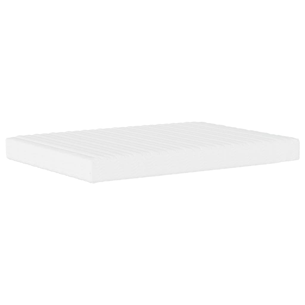 vidaXL Cama con colchón cuero sintético blanco 140x200 cm