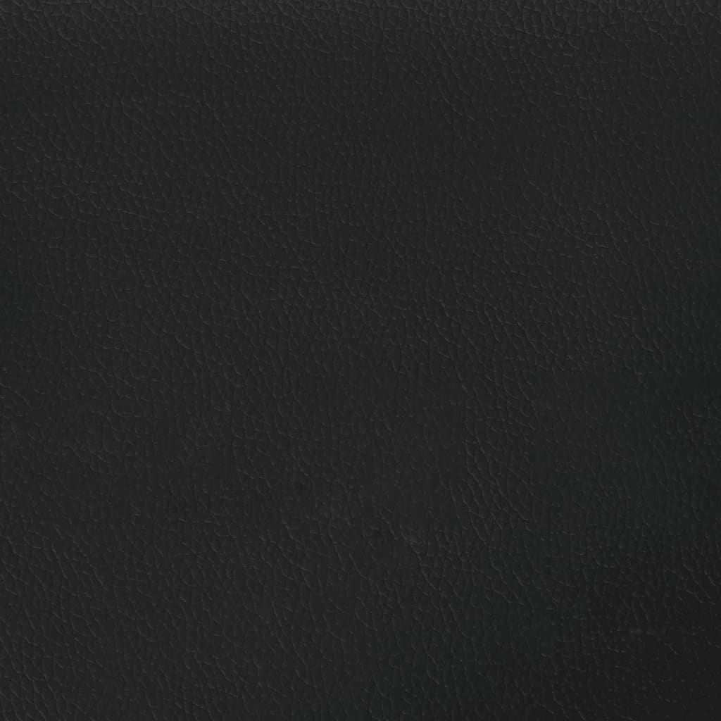 vidaXL Cama con colchón cuero sintético negro y blanco 160x200 cm