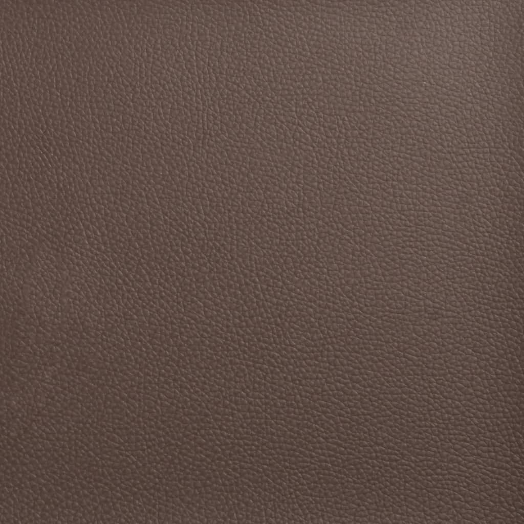 vidaXL Cama con colchón cuero sintético marrón 180x200 cm