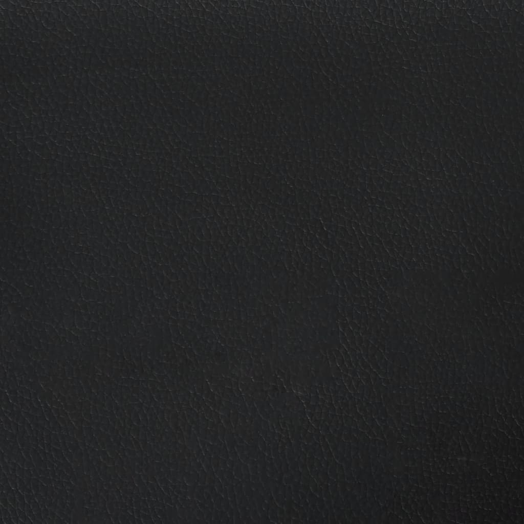 vidaXL Cama con colchón cuero sintético blanco y negro 180x200 cm