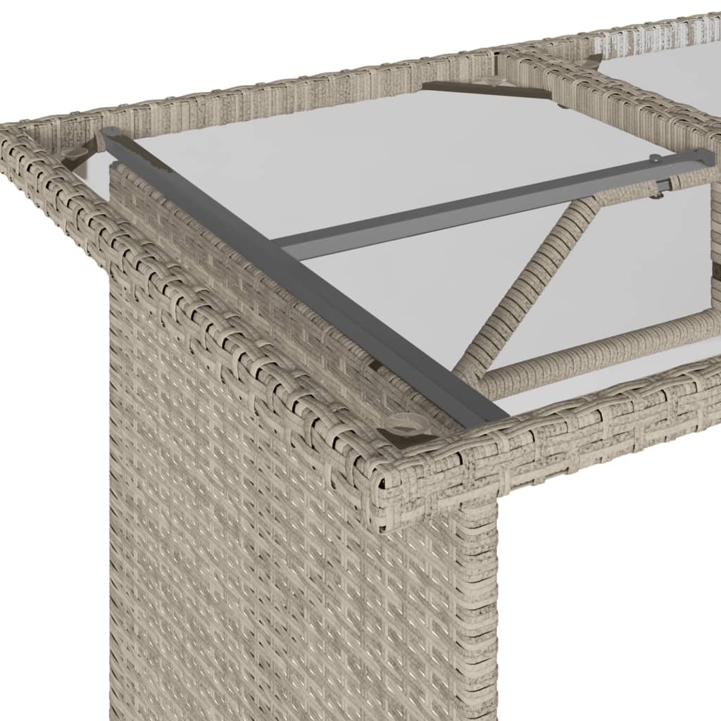 vidaXL Set de sofás de jardín 6 pzas y cojines ratán sintético gris