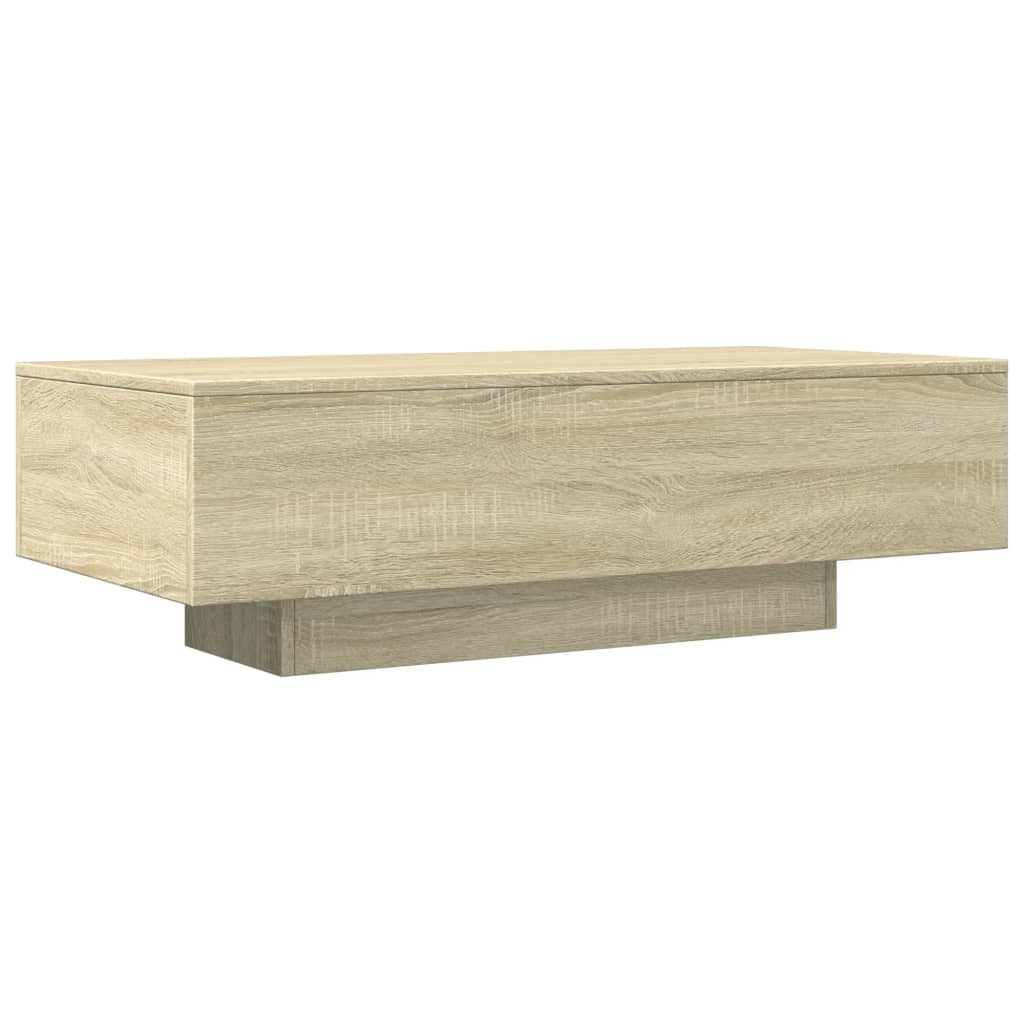 vidaXL Mesa de centro madera de ingeniería roble Sonoma 100x49,5x31 cm