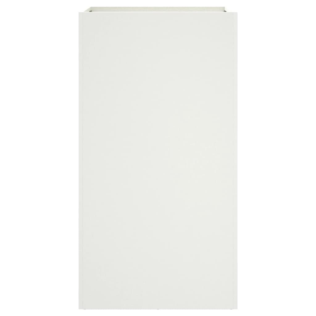 vidaXL Jardinera acero blanco 42x38x75 cm