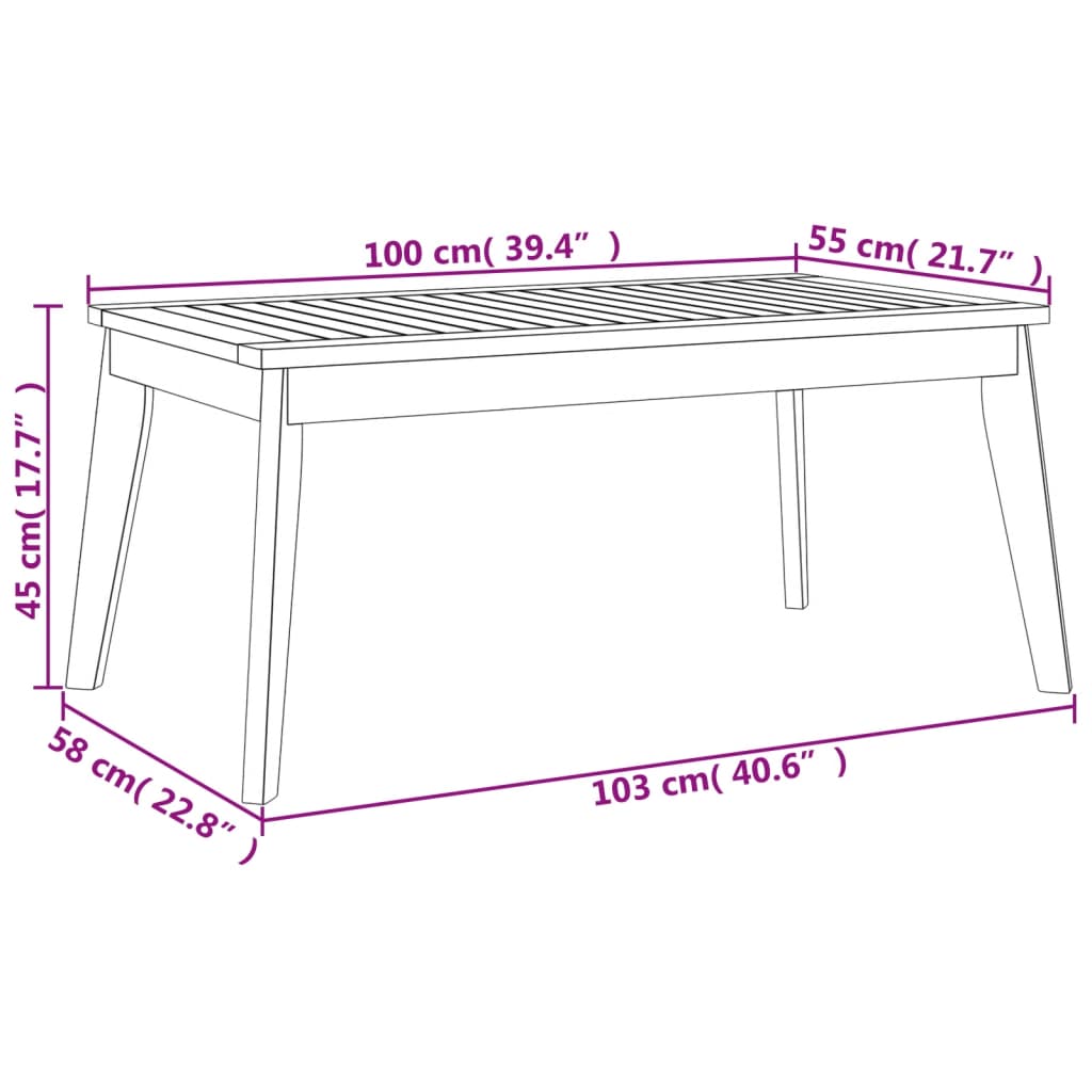 vidaXL Set de muebles para jardín 3 piezas con cojines madera acacia