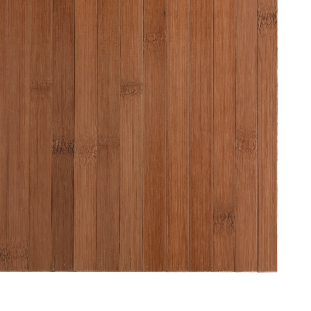 vidaXL Alfombra rectangular bambú marrón 60x100 cm