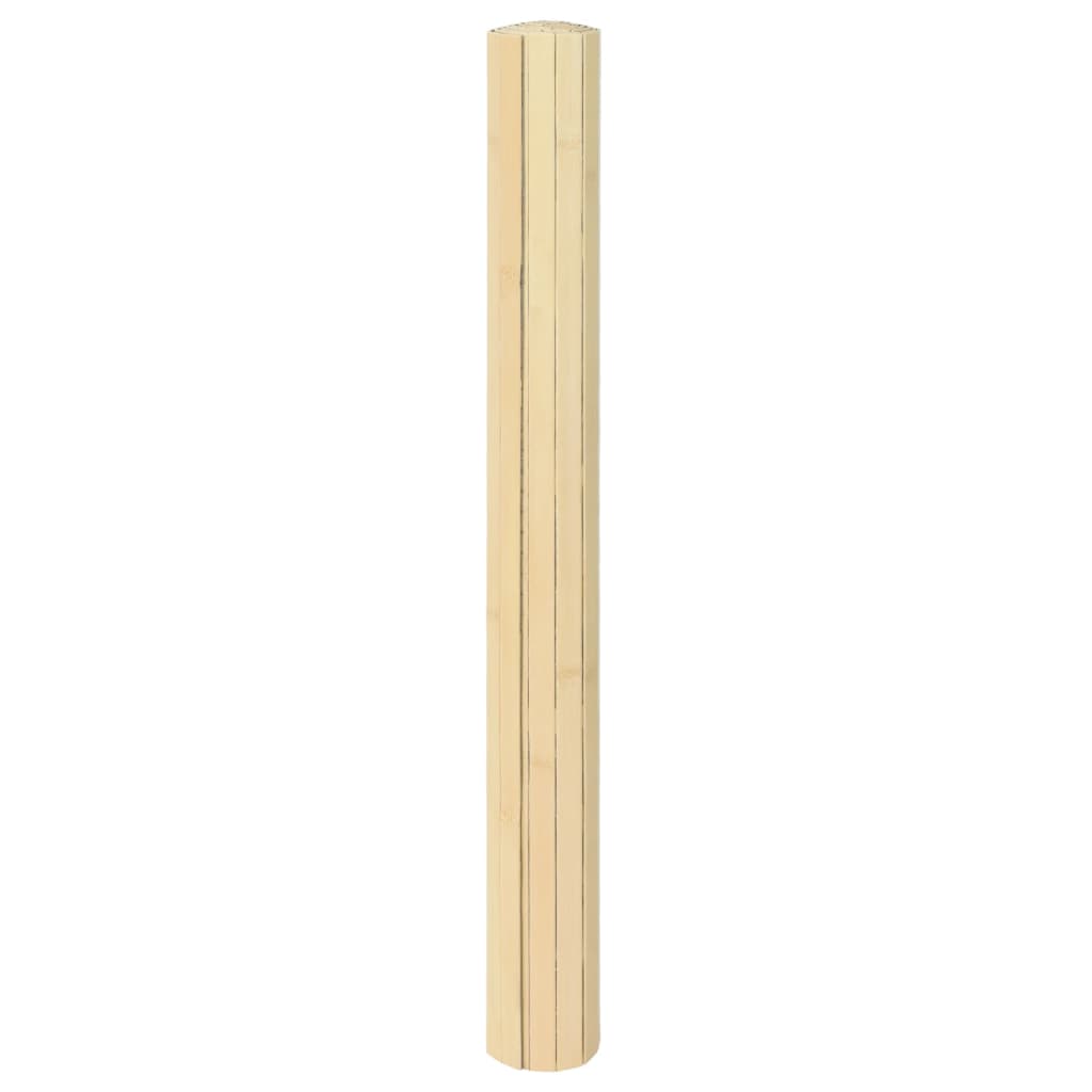 vidaXL Alfombra rectangular bambú color natural claro 60x100 cm