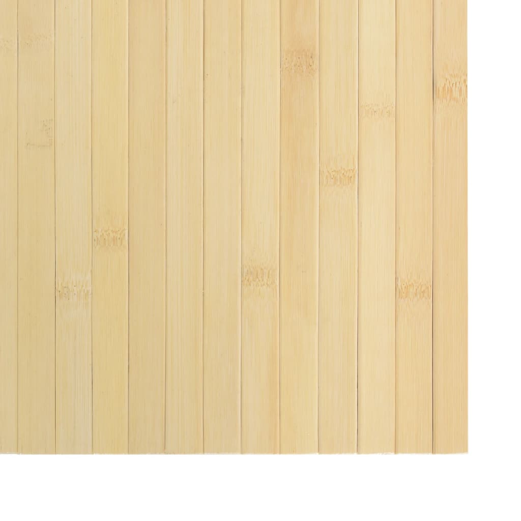 vidaXL Alfombra rectangular bambú color natural claro 60x100 cm
