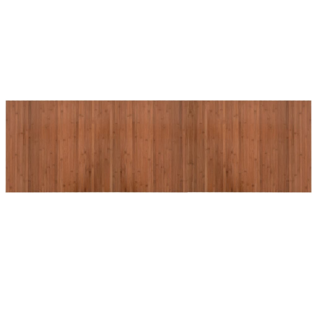 vidaXL Alfombra rectangular bambú marrón 60x200 cm