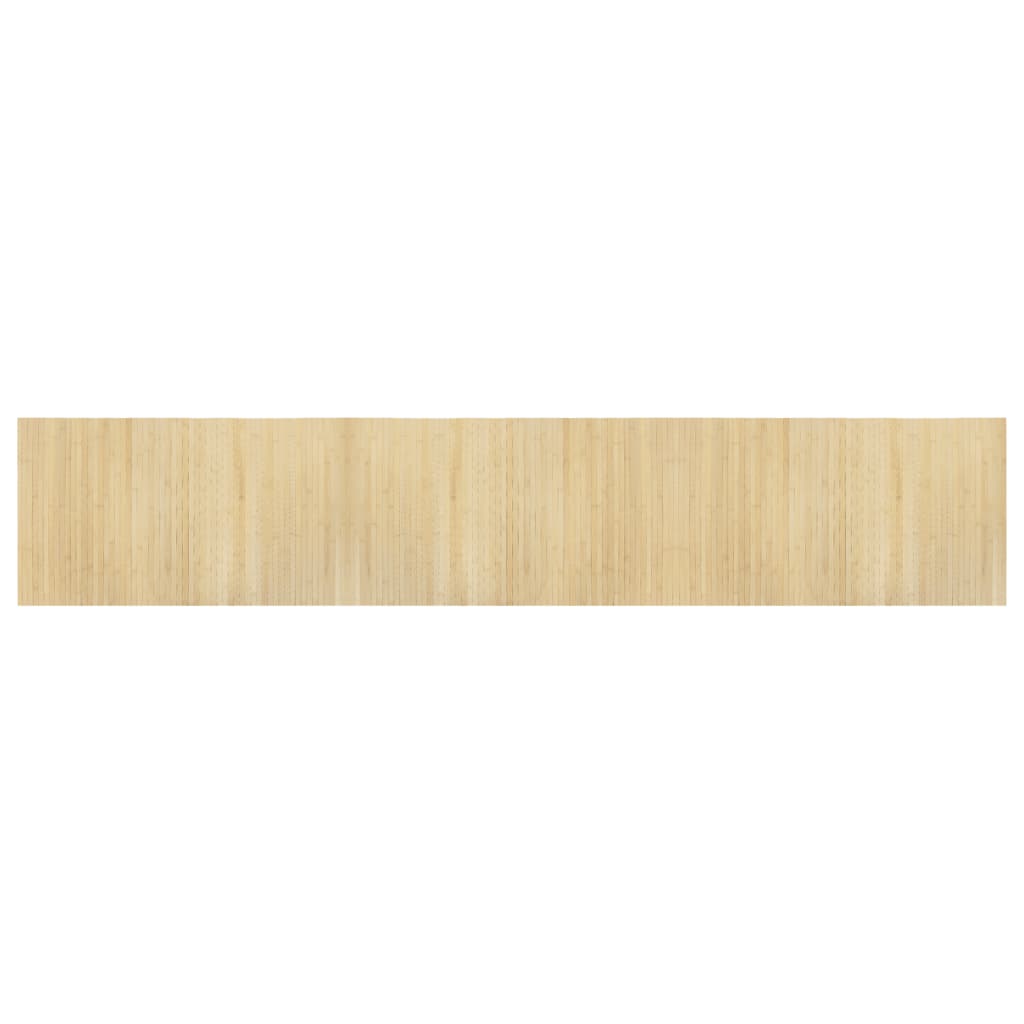 vidaXL Alfombra rectangular bambú color natural claro 60x300 cm