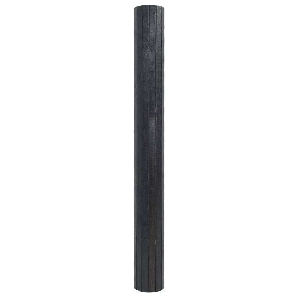 vidaXL Alfombra rectangular bambú gris 60x300 cm