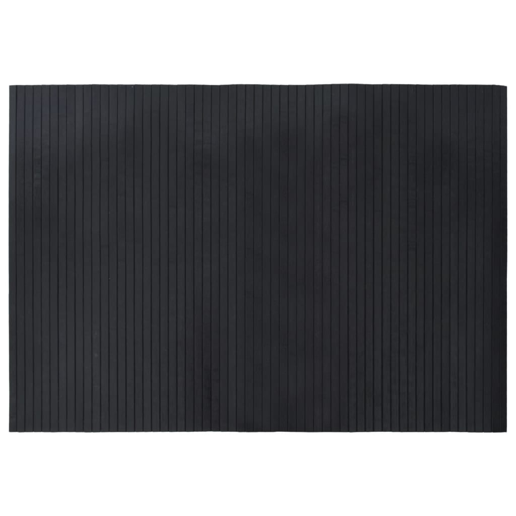 vidaXL Alfombra rectangular bambú negro 70x100 cm