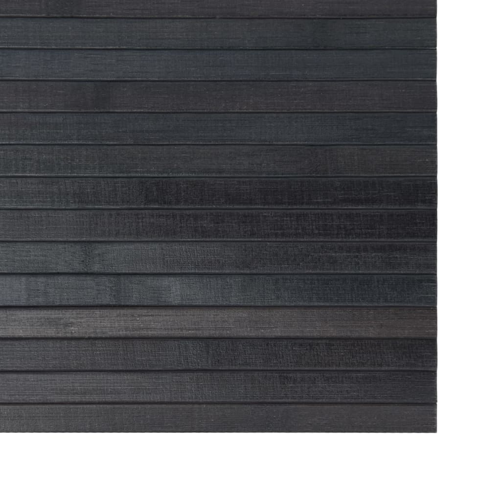 vidaXL Alfombra rectangular bambú gris 70x300 cm