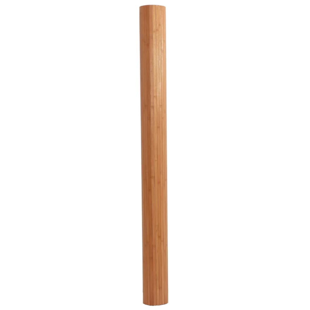 vidaXL Alfombra rectangular bambú color natural 80x100 cm
