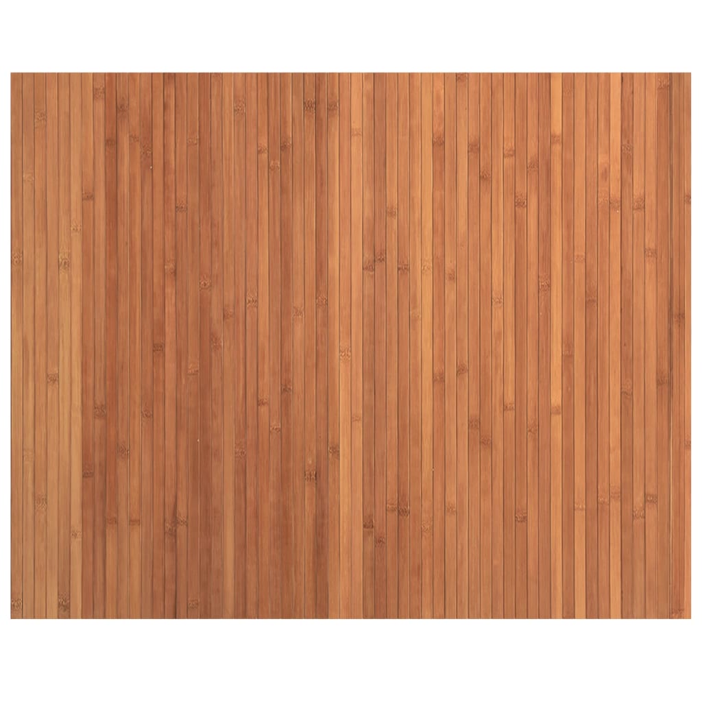 vidaXL Alfombra rectangular bambú marrón 80x100 cm