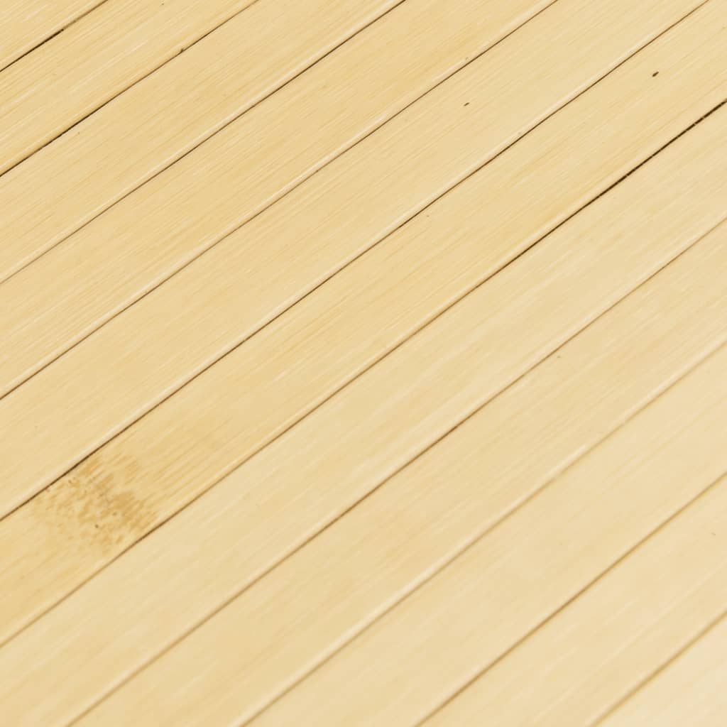 vidaXL Alfombra rectangular bambú color natural claro 80x100 cm