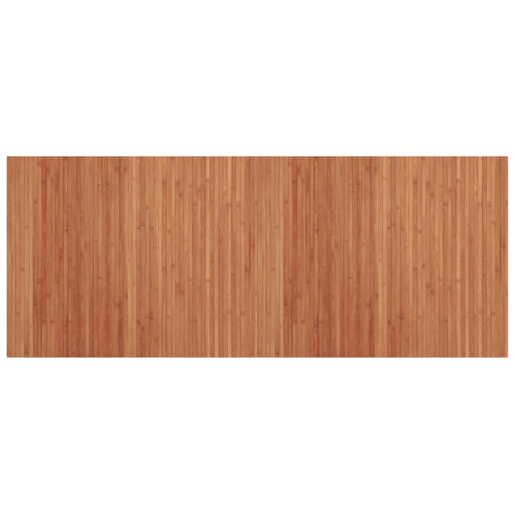 vidaXL Alfombra rectangular bambú marrón 80x200 cm