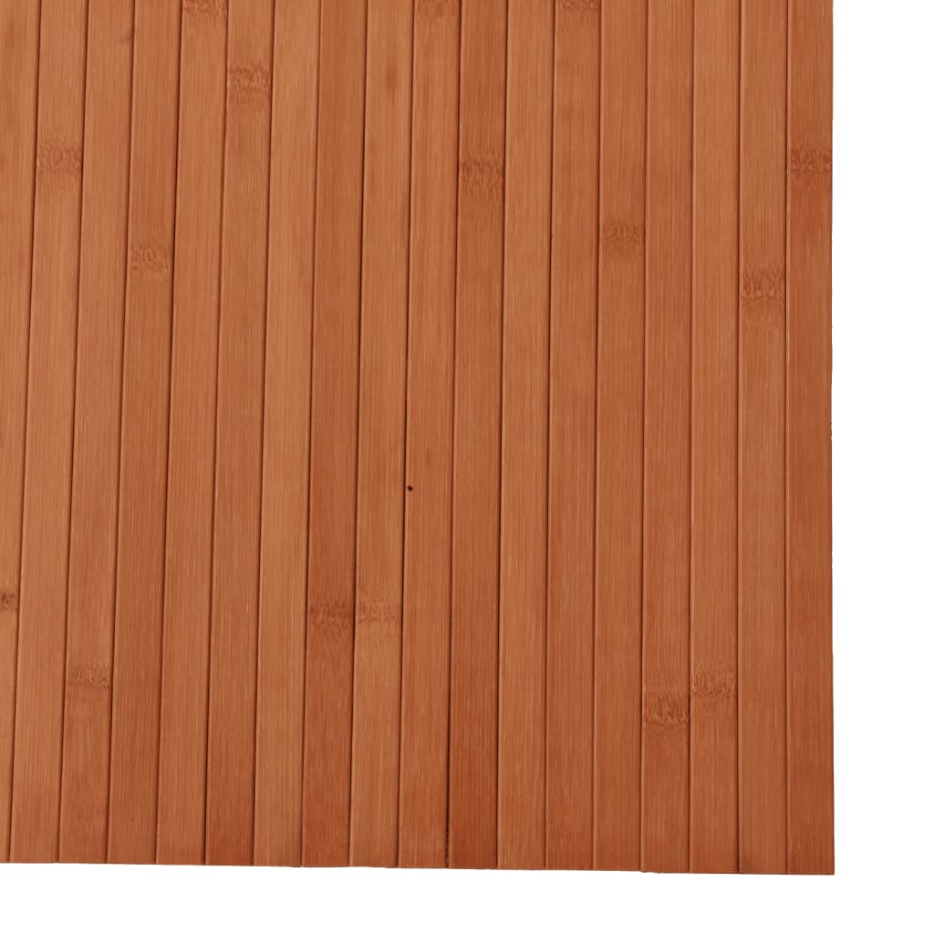 vidaXL Alfombra rectangular bambú marrón 80x200 cm