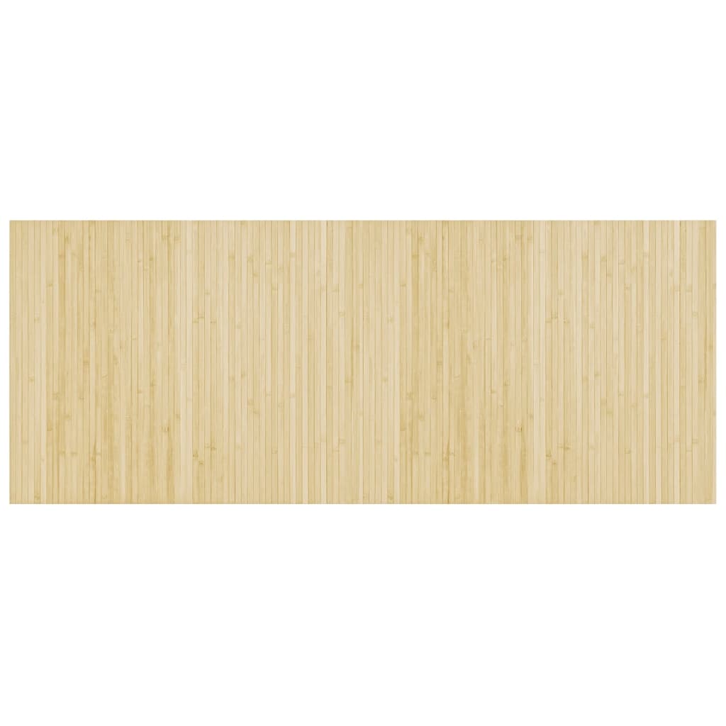 vidaXL Alfombra rectangular bambú color natural claro 80x200 cm