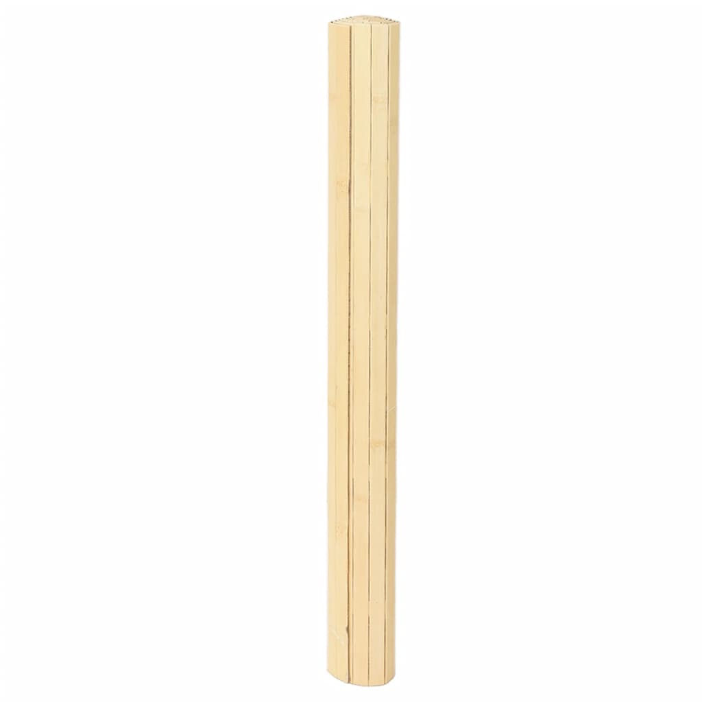 vidaXL Alfombra rectangular bambú color natural claro 80x200 cm