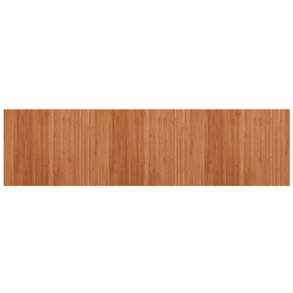 vidaXL Alfombra rectangular bambú marrón 80x300 cm