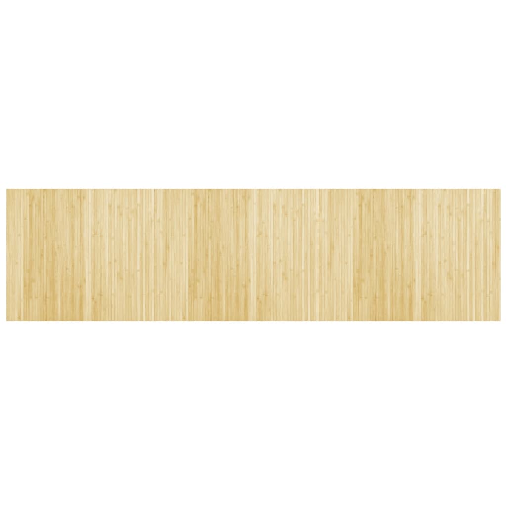 vidaXL Alfombra rectangular bambú color natural claro 80x300 cm