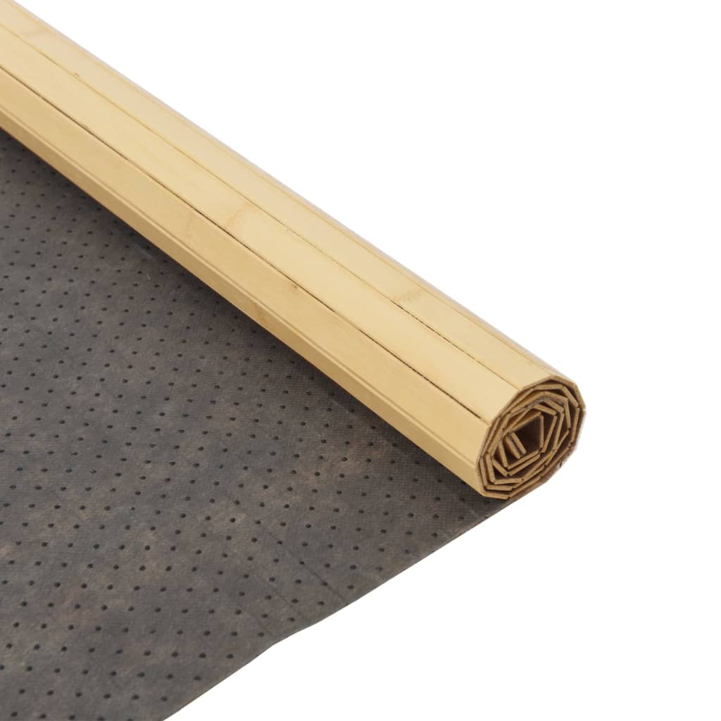 vidaXL Alfombra rectangular bambú color natural claro 80x500 cm