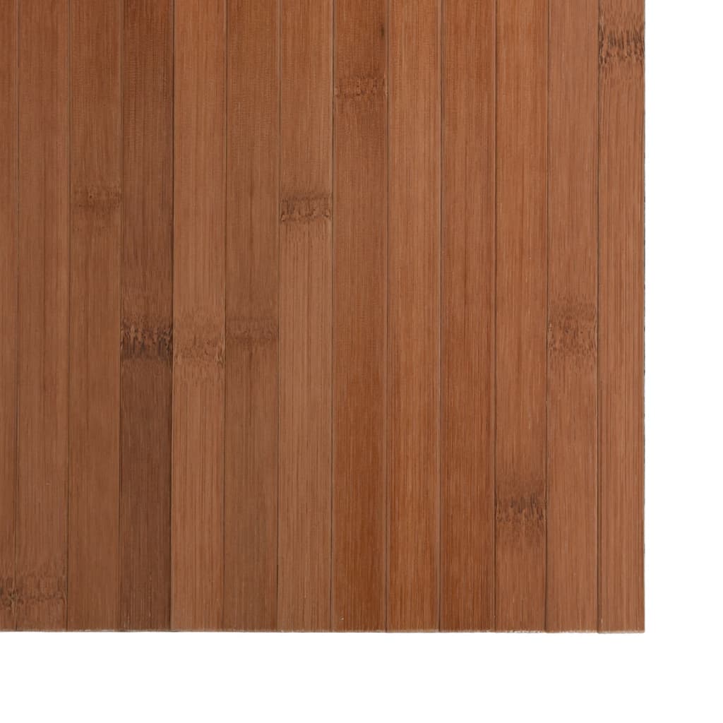 vidaXL Alfombra rectangular bambú marrón 100x100 cm