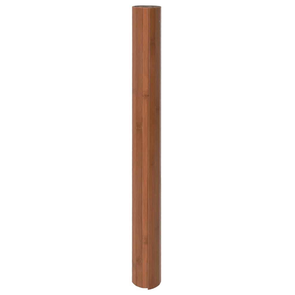 vidaXL Alfombra rectangular bambú marrón 100x200 cm