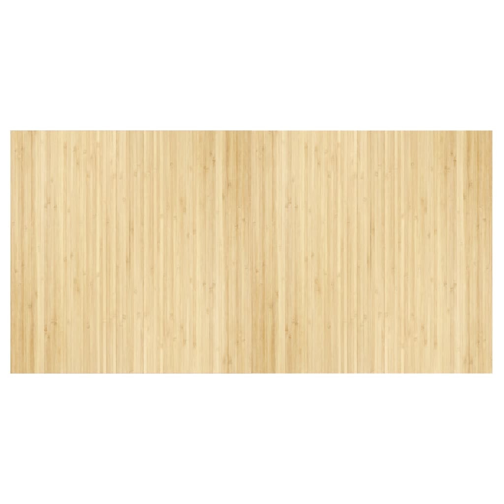 vidaXL Alfombra rectangular bambú color natural claro 100x200 cm