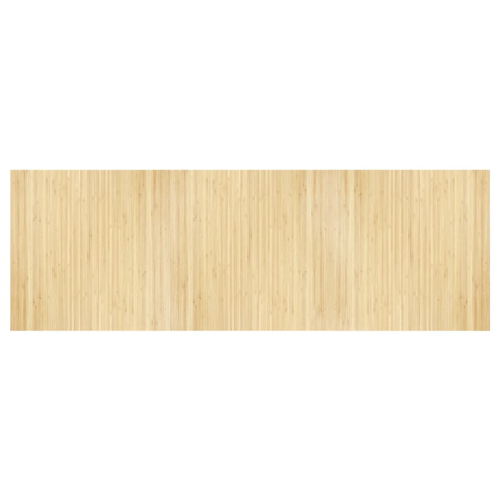 vidaXL Alfombra rectangular bambú color natural claro 100x300 cm