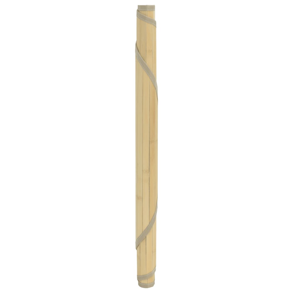 vidaXL Alfombra redonda bambú color natural claro 60 cm