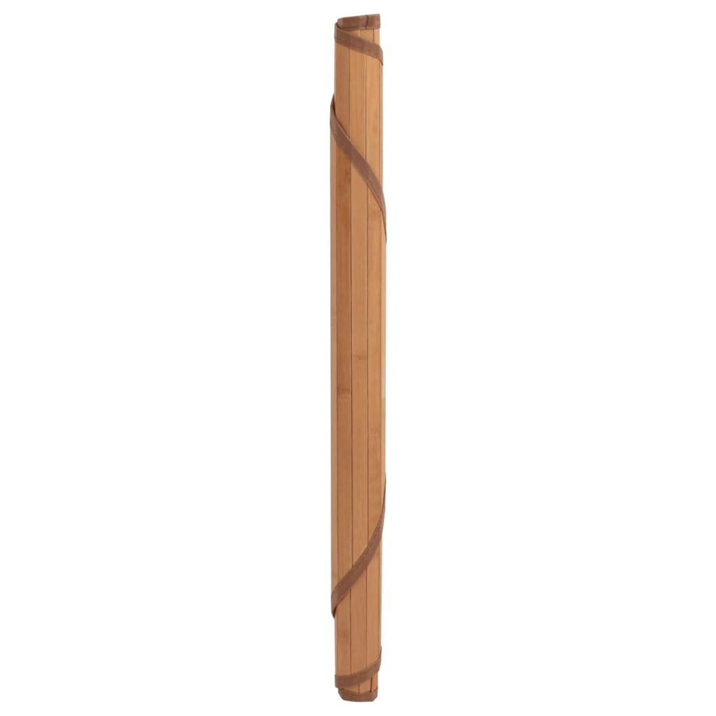 vidaXL Alfombra redonda bambú color natural 80 cm
