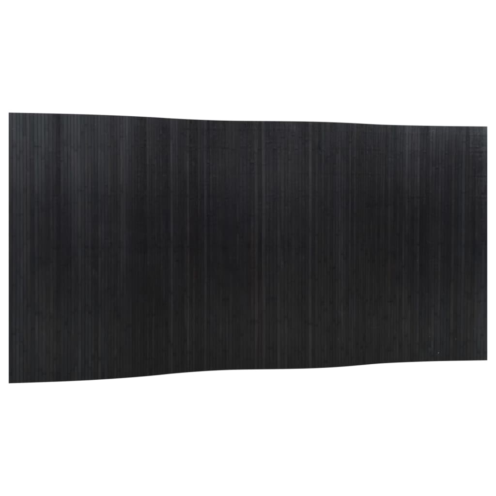 vidaXL Biombo divisor de bambú negro 165x400 cm