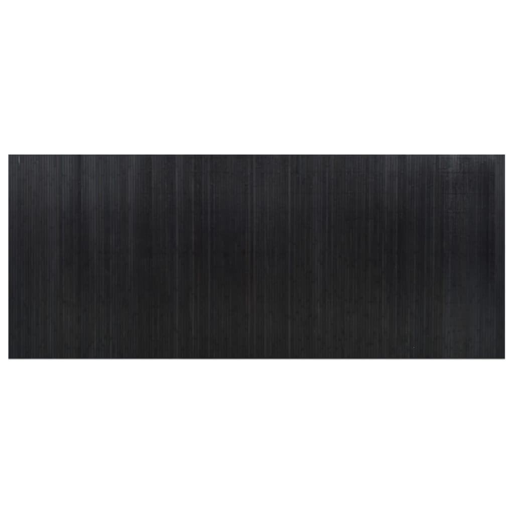 vidaXL Biombo divisor de bambú negro 165x400 cm